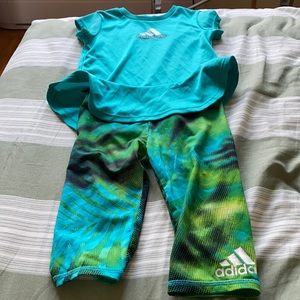 Adidas Little Girl’s 2-Piece T-Shirt & Shorts Set